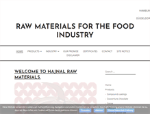 Tablet Screenshot of hajnal-rohstoffe.de